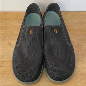 OLUKAI Nohea Mesh Men's Slip On Sneakers, Lightweight convertible shoes size 13